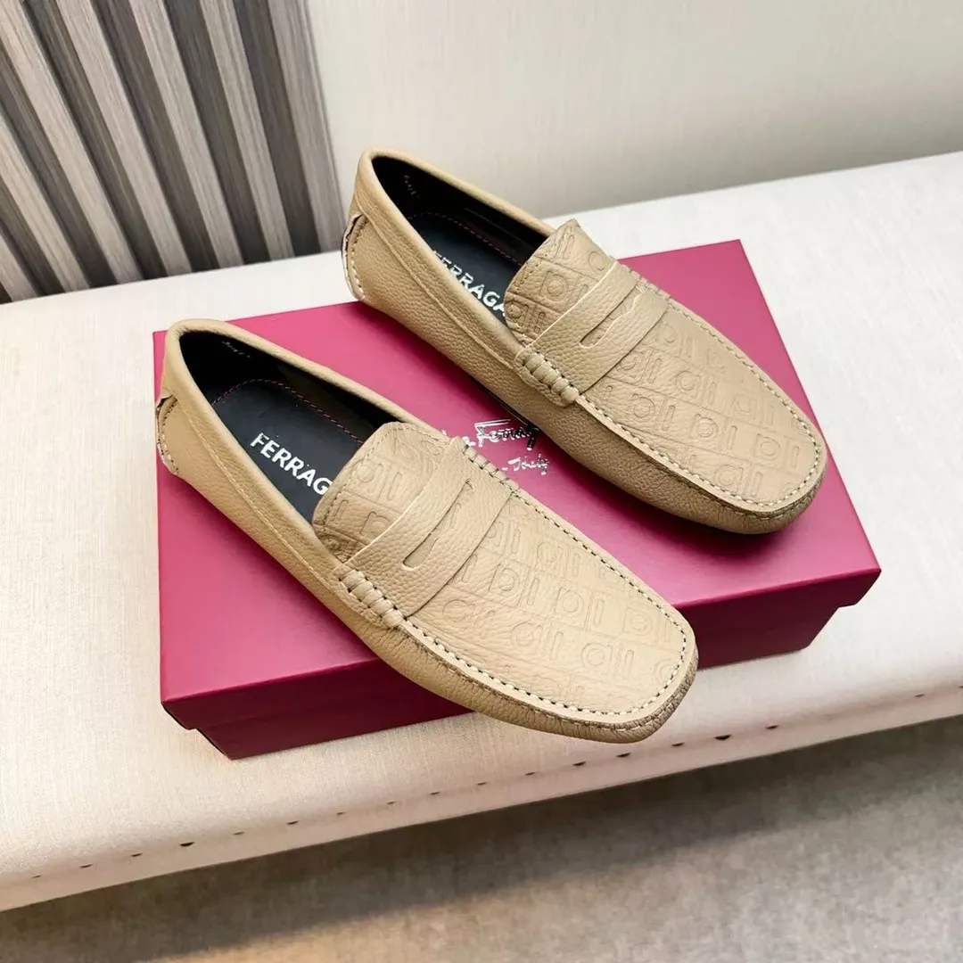 Men's men's shoes 💰620 Ferragamo new high-end quality 🔥 imported lychee pattern ➕ cowhide lining size 38-45